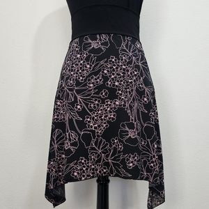 Pink Floral Y2K Skirt 🌸